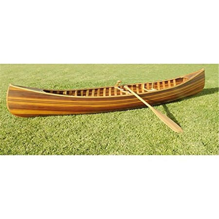 Old Modern Handicrafts Canoe with Ribs Curved Bow Matte Finish 10 Feet Model Airplane K034M